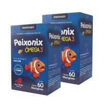 Kit 2 Peixonix Ômega 3 Mastigável Cereja 60 Caps Maxinutri