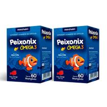 Kit 2 Peixonix Ômega 3 Mastigável Cereja 60 Caps Maxinutri