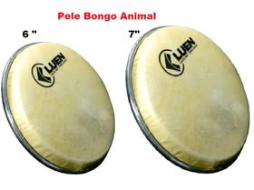 Kit 2 Peles para Bongo Animal 6" e 7" Polegadas - Luen