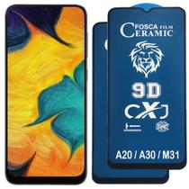 Kit 2 Pelicula 9D Ceramica Privacidade Fosca Compativel com Samsung Galaxy A20 A30 M31