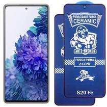 Kit 2 Pelicula 9D Ceramica Privacidade Fosca Compativel com Samsung Galaxy S20 Fe