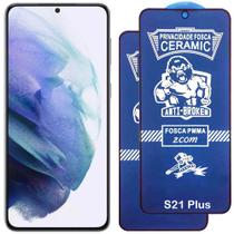 Kit 2 Pelicula 9D Ceramica Privacidade Fosca Compativel com Samsung Galaxy S21 Plus