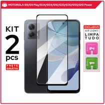 KIT 2 Pelicula de Vidro 3D Temperado ANTIQUEDA Motorola Moto G10/G20/G30/G50 Kit Limpeza 2 em 1