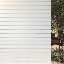 Kit 2 Pelicula Eletrostatica 3D Vidro Jateado Faixas Brancas