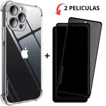 Kit 2 Película Privacidade Para IPhone 15 Pro Max + capa