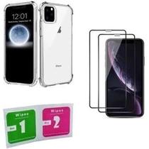 Kit 2 Películas 3D Vidro + Capa Capinha Transparente Iphone 11 Pro Kit 2 Películas 3D Vidro + Capa Capinha Transparente Iphone 11 Pro