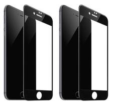 Kit 2 Películas De Vidro 5D Full Cover Para iPhone 7 Plus / 8 Plus (5.5") Ultra Resistente