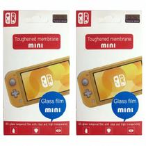Kit 2 Peliculas de Vidro Protetora Mini Temperado Resistente Dureza 9H Tela Compatível Nintendo Switch Lite Kit 2 Peliculas de Vidro Protetora Mini Temperado Resistente Dureza 9H Tela Compatível Nintendo Switch Lite