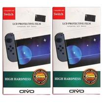 Kit 2 Peliculas De Vidro Temperado Resistente 0,3 mm 9h Proteção Para Tela Visor Compatível Nintendo Switch