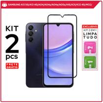 Kit 2 Películas Samsung A16/A31/A32 4G/M32/A135G/A134G/A04/A04s/A04e/A05s Vidro 3D Limpeza 2 em 1