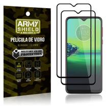 Kit 2 Películas Vidro Blindada 3D Full Cover Moto G8 Play - Armyshield