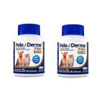 Kit 2 Pelo E Derme 750 Dha + Epa 45g Vetnil 60 Capsulas