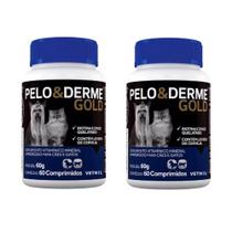 Kit 2 Pelo E Derme Gold 60 Comprimidos