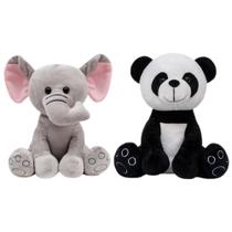 Kit 2 Pelúcias Infantil Bebe Ursinho Grande 25 Cm Safari Kit 2 Pelúcias Infantil Bebe Ursinho Grande 25 Cm Safari