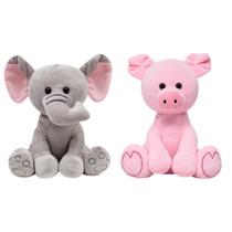 Kit 2 Pelúcias Infantil Bebe Ursinho Grande 25 Cm Safari Kit 2 Pelúcias Infantil Bebe Ursinho Grande 25 Cm Safari