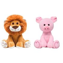 Kit 2 Pelúcias Infantil Bebe Ursinho Grande 25 Cm Safari Kit 2 Pelúcias Infantil Bebe Ursinho Grande 25 Cm Safari