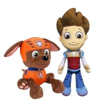 Kit 2 Pelúcias Patrulha Canina Rayder E Zuma