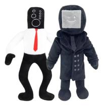 Kit 2 Pelúcias Skibidi Toilet Speaker Man E Tv Man Kit 2 Pelúcias Skibidi Toilet Speaker Man E Tv Man