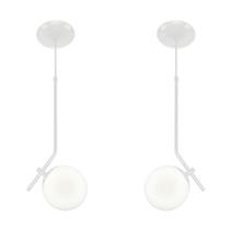 Kit 2 Pendente Aro Angular Jabuticaba Branco Orby Kit 2 Pendente Aro Angular Jabuticaba Branco Orby