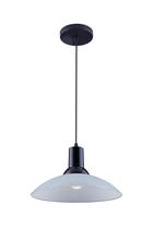 Kit 2 Pendente Chapéu em Vidro Ice Preto 30cm