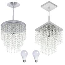 Kit 2 Pendente Cristal Acr. Manucrillic E Marrycrilic + Lamp Kit 2 Pendente Cristal Acr. Manucrillic E Marrycrilic + Lamp