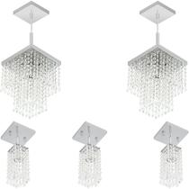 Kit 2 Pendente Cristal Acrilico Marrycrillic +3 Clearcrilic Kit 2 Pendente Cristal Acrilico Marrycrillic +3 Clearcrilic