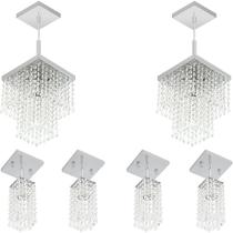 Kit 2 Pendente Cristal Acrilico Marrycrillic +4 Clearcrilic