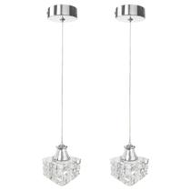 Kit 2 Pendente De Cristal K9 Polido Para Cabeceira G9 Bet43