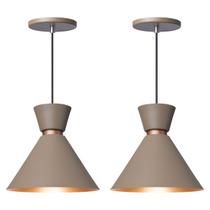 Kit 2 Pendente Lustre Luminária Berlin 23cm Fendi Kit 2 Pendente Lustre Luminária Berlin 23cm Fendi