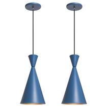 Kit 2 Pendente Lustre Luminária Canadá Azul Kit 2 Pendente Lustre Luminária Canadá Azul