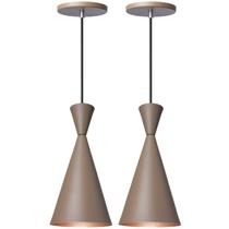 Kit 2 Pendente Lustre Luminária Londres Fendi