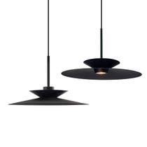 Kit 2 Pendente Moderno Luminária Tuto 40cm Preto Texturizado 1 LED Mr-16 Bivolt Kit 2 Pendente Moderno Luminária Tuto 40cm Preto Texturizado 1 LED Mr-16 Bivolt