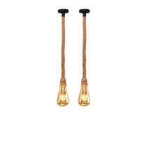 Kit 2 Pendente Rústico Lustre Luminária Vintage Bivolt 4W