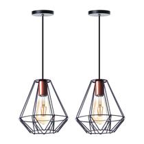 Kit 2 Pendentes Aramado Cristal 24 Cm Aluminio Decorações Kit 2 Pendentes Aramado Cristal 24 Cm Aluminio Decorações
