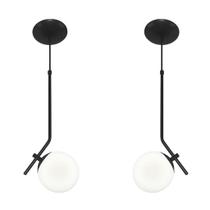 Kit 2 Pendentes Aro Angular Jabuticaba Preto Orby Kit 2 Pendentes Aro Angular Jabuticaba Preto Orby