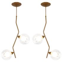 Kit 2 Pendentes Aro Duplo Angular Jabuticaba Cobre Harmony Kit 2 Pendentes Aro Duplo Angular Jabuticaba Cobre Harmony