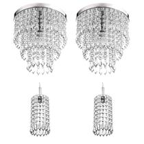 Kit 2 Pendentes Clearcrillic + 2 Manucrillic