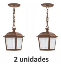 Kit 2 Pendentes Luminária de teto Lustre vintage Retro 340 Kit 2 Pendentes Luminária de teto Lustre vintage Retro 340