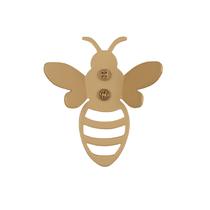 Kit 2 Penduradores Abelha Gancho De Parede Cabide Dourado Multiuso Decorativo Alumínio Resistente Masutti Kit 2 Penduradores Abelha Gancho De Parede Cabide Dourado Multiuso Decorativo Alumínio Resistente Masutti