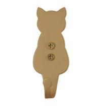 Kit 2 Penduradores Gato Gancho De Parede Cabide Dourado Multiuso Decorativo Alumínio Resistente Masutti Kit 2 Penduradores Gato Gancho De Parede Cabide Dourado Multiuso Decorativo Alumínio Resistente Masutti