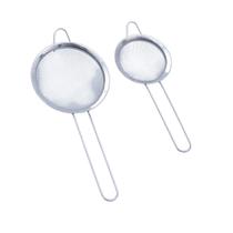 Kit 2 peneiras aço inox coador e filtro de sucos, chás e líquidos 8cm e 10cm - Mozcada Kit 2 peneiras aço inox coador e filtro de sucos, chás e líquidos 8cm e 10cm - Mozcada