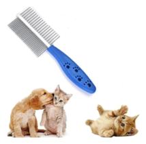 KIT 2 Pente Desembolador Duplo Pet para Cães Cachorros Gatos