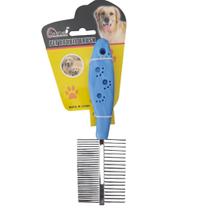 Kit 2 Pentes Duplos P/ Pet Cães E Gatos Desembolador De Pelo