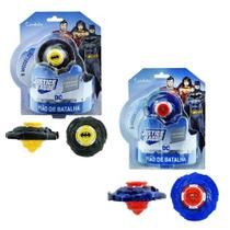 Kit 2 Peões Infinity Nado Justice League Plastic Series - Batman (9607b) + Superman (9607d)