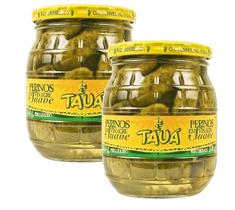 Kit 2 Pepinos em Vinagre suave Tauá Hemmer Pote Vidro 300g