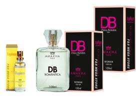 Kit 2 Perfume Feminino DB Amakha Paris 100ml Happiness 15ml Kit 2 Perfume Feminino DB Amakha Paris 100ml Happiness 15ml