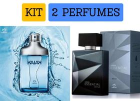 Kit 2 perfumes 1 Kaiak Natura + 1 Essencial Estilo Refrescante dia e noite Presente mais vendido