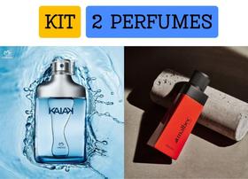 Kit 2 perfumes 1 Kaiak Natura + 1 Malbec Sport Refrescante dia e noite Presente mais vendido