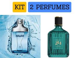Kit 2 perfumes 1 Natura Kaiak + 1 Botika 214 Refrescante dia e noite Presente mais vendido - o Boticário