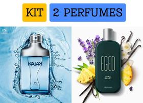 Kit 2 perfumes 1 Natura Kaiak + 1 Egeo Pina Blast Refrescante dia e noite Presente mais vendido